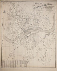 Indexed map of Lawrence, Mass. from latest official surveys published by American Publishing Co.