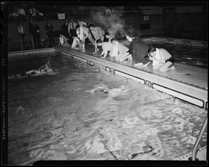 Swimming meet at Harvard pool
