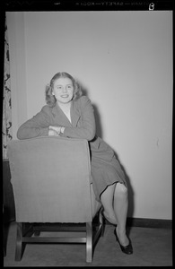 Jean Fellows, daughter of Harold Fellows, manager at WEEI
