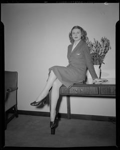 Jean Fellows, daughter of Harold Fellows, manager at WEEI