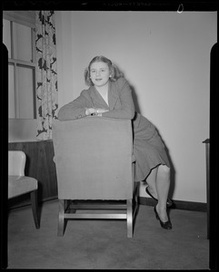 Jean Fellows, daughter of Harold Fellows, manager at WEEI
