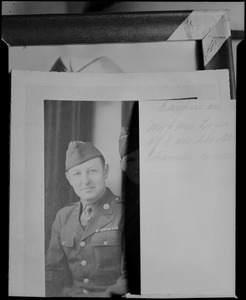 Portrait of an unidentified man in uniform