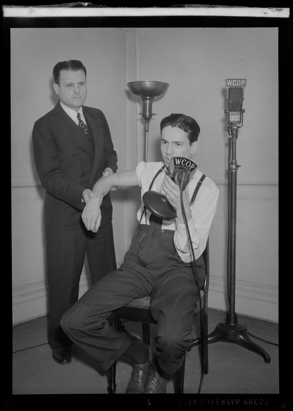 WCOP, osteopath demonstration Digital Commonwealth