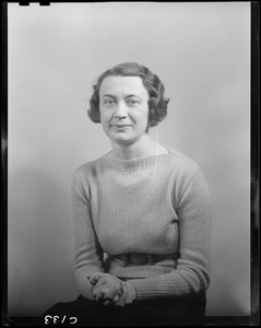 Portrait of unidentified woman
