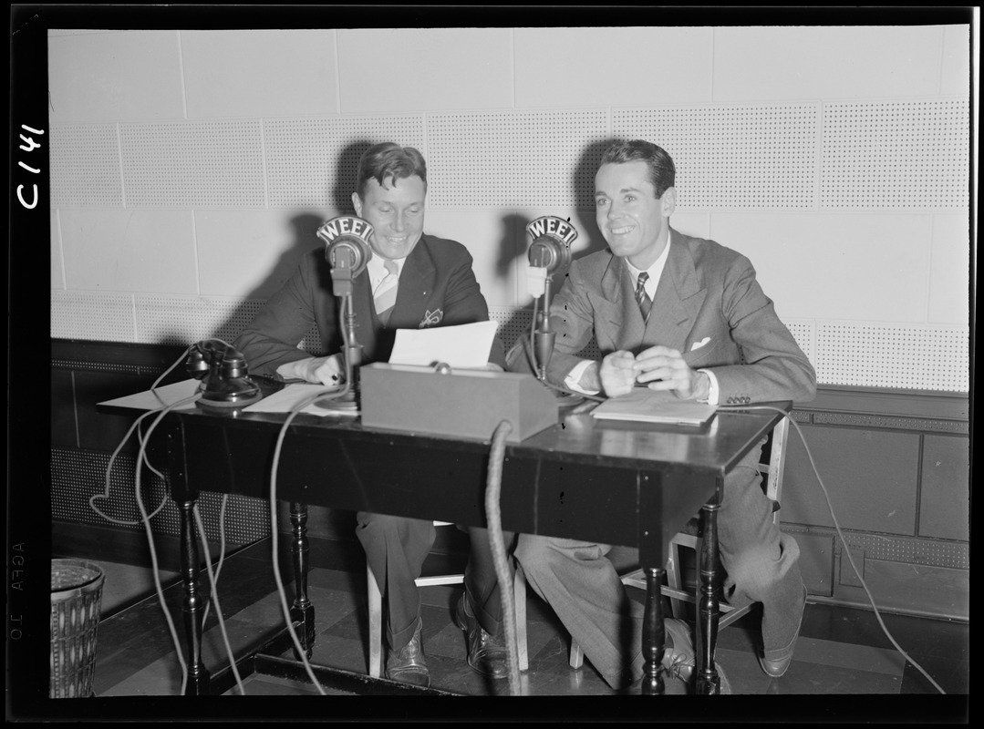 Henry Fonda and Ken Wheeler at WEEI