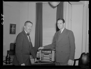 Lloyd G. del Castillo and Mayor Maurice Tobin