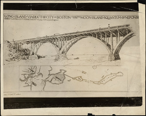 Long Island viaduct for the City of Boston connecting with Moon Island, Squantum, & Neponset. Street laying out department, Thomas F. McGovern, engineer