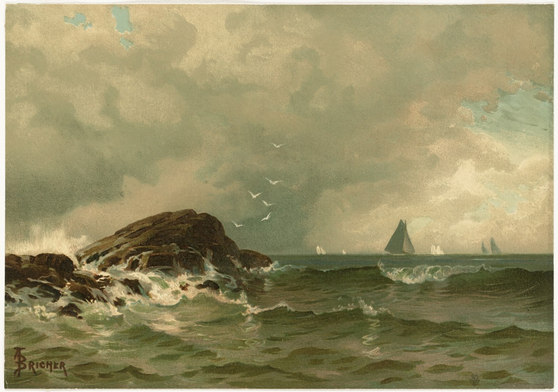 Narragansett Pier, stormy
