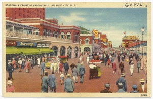 Boardwalk front of Haddon Hall, Atlantic City, N. J.