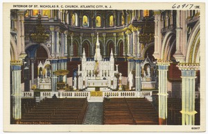 Interior of St. Nicholas R. C. Church, Atlantic City, N. J.