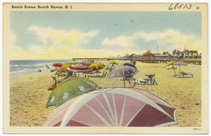 Beach scene, Beach Haven, N. J.