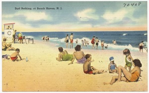 Surf bathing, at Beach Haven, N. J.