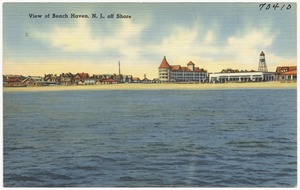View of Beach Haven, N. J., off shore