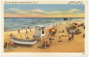 On the beach at Beach Haven, N. J.