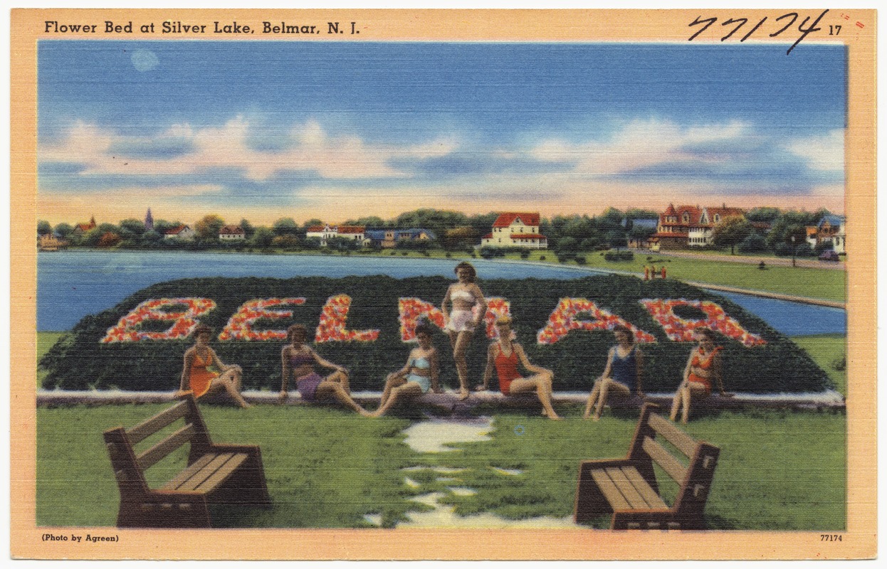 Flower bed at Silver Lake, Belmar, N. J.