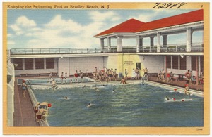 Enjoying the swimming pool at Bradley Beach, N. J.
