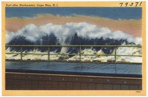 Surf after northeaster, Cape May, N. J.