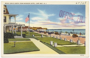 Beach Drive north from Windsor Hotel, Cape May, N. J.