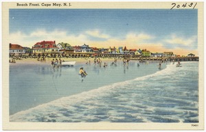 Beach front, Cape May, N. J.