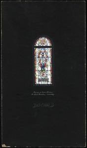 Design for tower window, St. John's Monastery - Cambridge