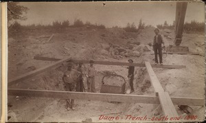 Sudbury Department, Hopkinton Dam, trench, southerly end, Ashland, Mass., 1890