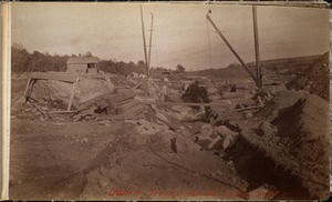 Sudbury Department, Hopkinton Dam, trench for 48-inch outlet pipe, Ashland, Mass., 1890