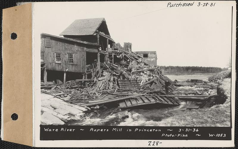 Ware River, Roper's Mill, Princeton, Mass., Mar. 31, 1936