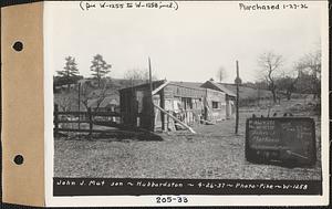 John J. Matson, shed and henhouse, Hubbardston, Mass., Apr. 26, 1937