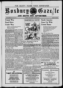 Roxbury Gazette and South End Advertiser, January 23, 1942