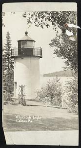 (Special). This is the Whitlock, or the so-called Red Light. The United States Light House at the Narrows, a few miles below Calais,. A beacon that guides the craft that sails the St. Croix river towards Calais.