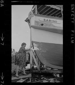 Steamship Sabino launch day