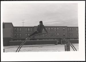Heather on the playground