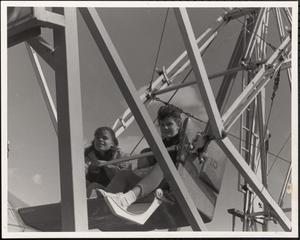 April Postell, Michelle, and another child on Ferris wheel