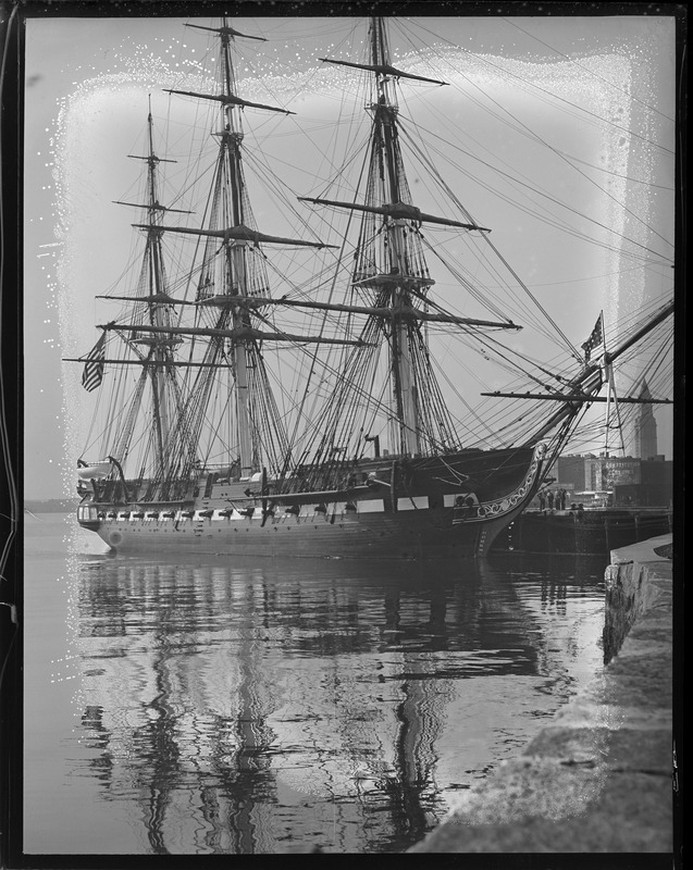 USS Constitution back at Navy Yard - Digital Commonwealth