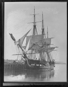 USS Constitution - Navy Yard. Drying her sails.