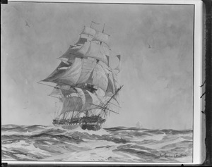 Painting of USS Constitution by Gordon Grant