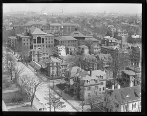 Bird's eye view of Cambridge, Harvard