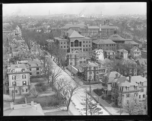 Panorama of Cambridge from Harvard's Memorial Hall, toward Boston