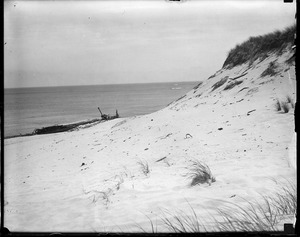 Cape Cod sand dunes and ship wrecked
