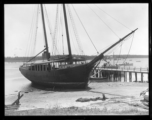 James I. Maloy schooner used as tearoom. Onset.