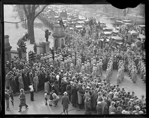 West Point cadets parade into Public Garden