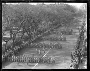 West Point cadets parade on Beacon St.