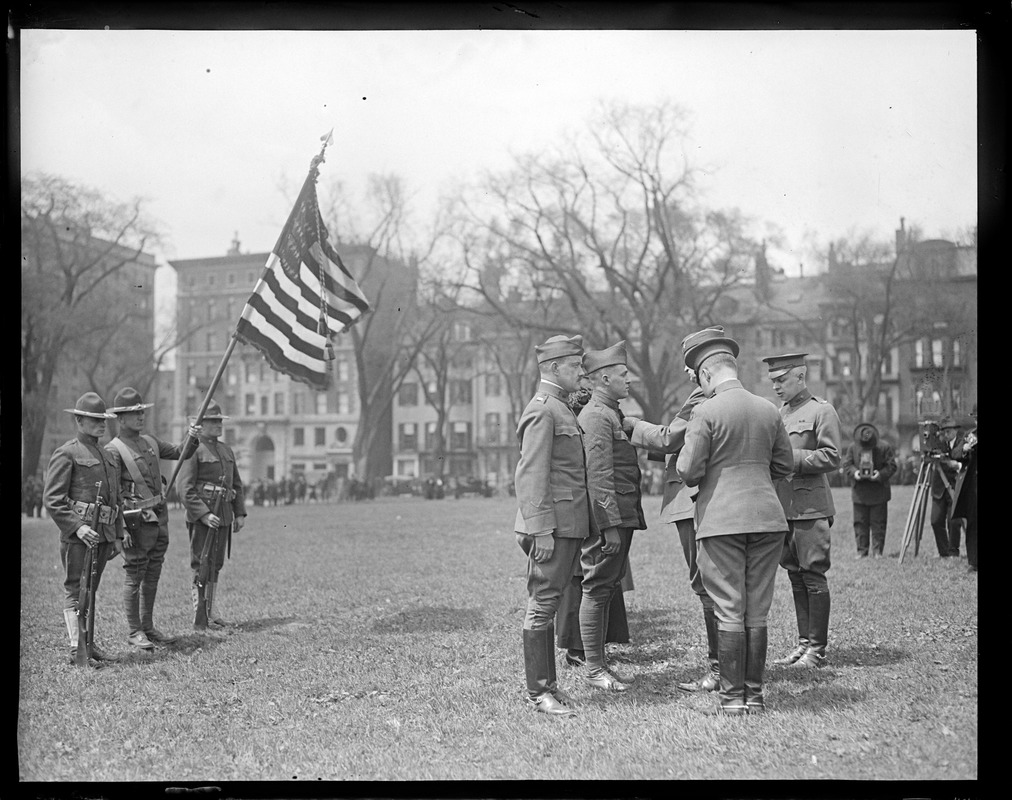 Gen. Edwards pins medals on brave heroes, Boston Common