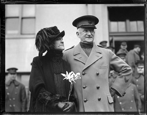 Gen. Edwards with his commander, Mrs. Edwards