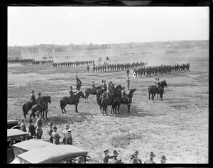 Infantry on parade, Camp Devens, Ayers, Mass.