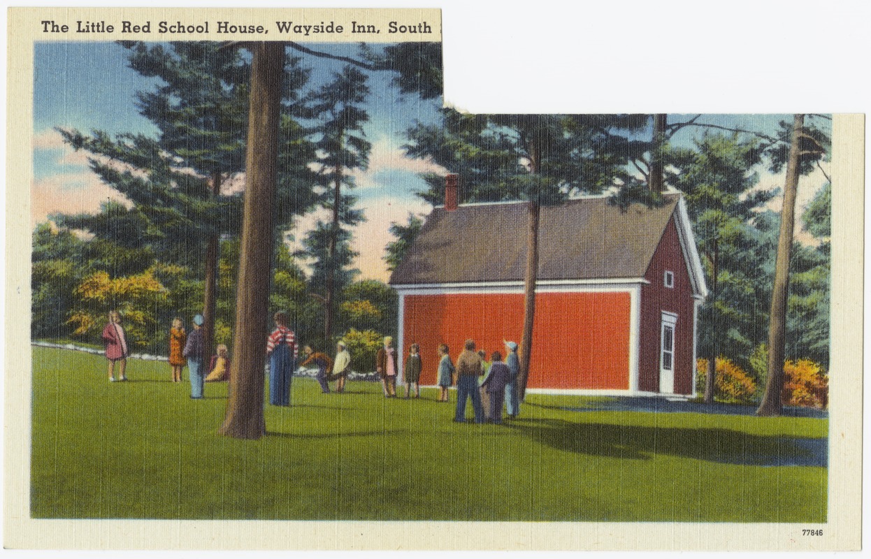 The Little Red School House, Wayside Inn, South [Sudbury, Mass.]