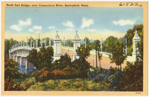 North End Bridge, over Connecticut River, Springfield, Mass.