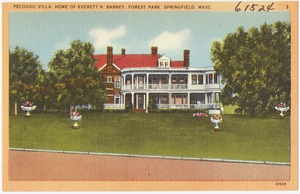 Pecousic villa home of Everett H. Barney, Forest Park, Springfield, Mass.