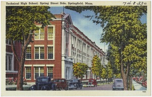 Technical High School, Spring Street Side, Springfield, Mass.