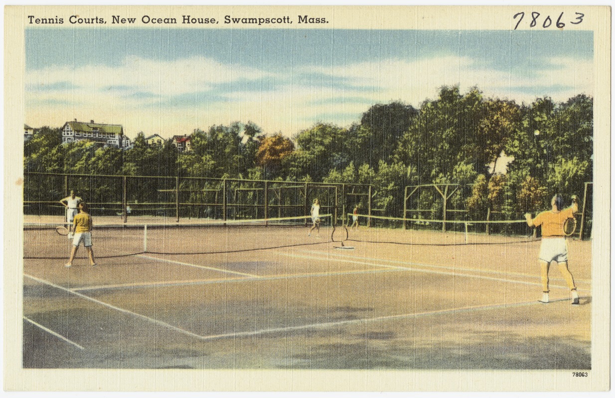 Tennis courts, New Ocean House, Swampscott, Mass.